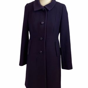 J. Crew Women's Wool Classic Coat - purple 8